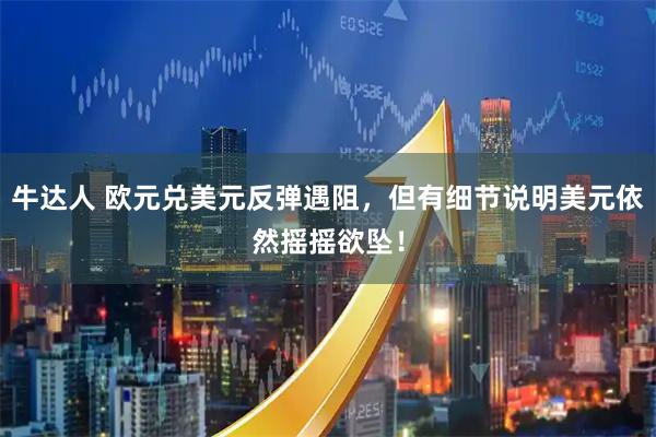 牛达人 欧元兑美元反弹遇阻，但有细节说明美元依然摇摇欲坠！